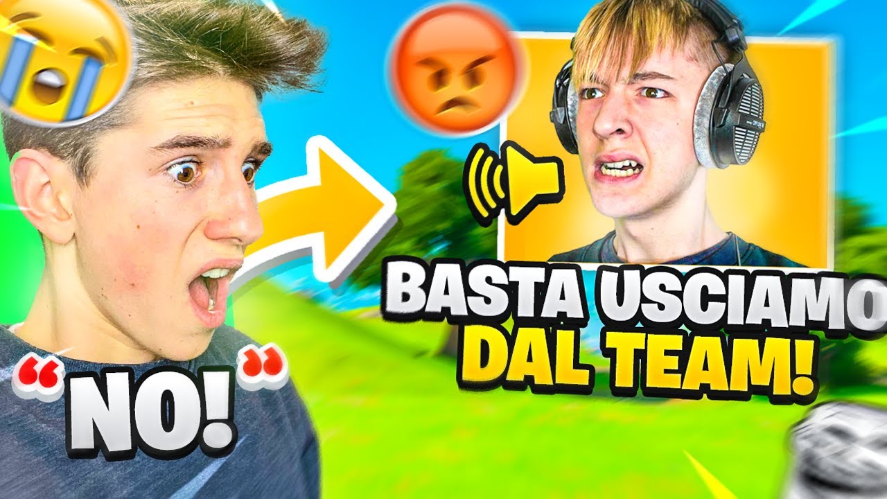 Sono STATO *TROLLATO* DAL MIO TEAM e... Fortnite ITA