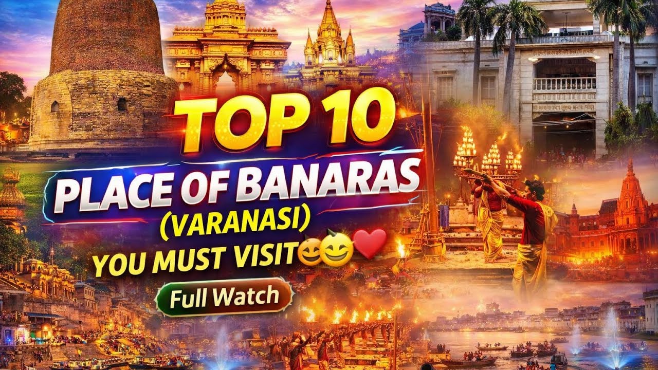 TOP-10 Places of BANARAS 🤩| YOU MUST VISIT| #viralvideo #viral #banaras #youtube 