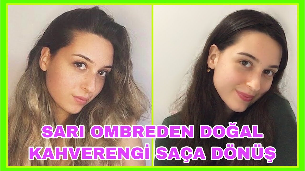 İLK DEFA SAÇLARIMI BOYADIM! | SARI SAÇTAN KAHVERENGİ SAÇA DÖNDÜM! | PALETTE AÇIK KAHVERENGİ 5.0