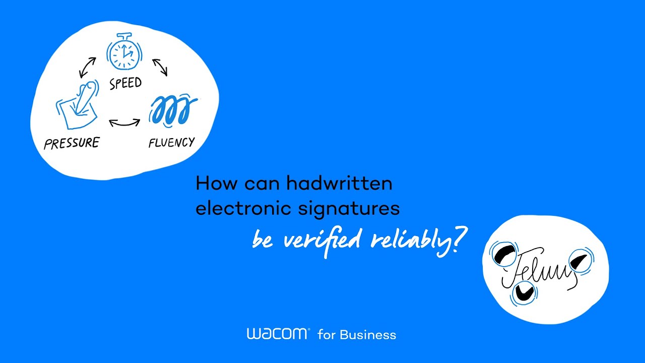 How can handwritten electronic signatures be verified reliably?