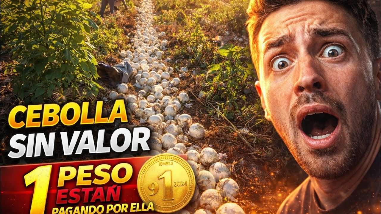 Aqui se quedo el cultivo de cebollas no valen pero cuando valen lo primero que hacemos comprar carro