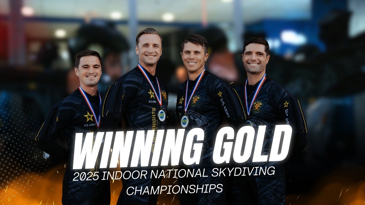 Golden Knights 4-Way FS Competition Team Takes Gold at 2025 Indoor National Skydiving Championships