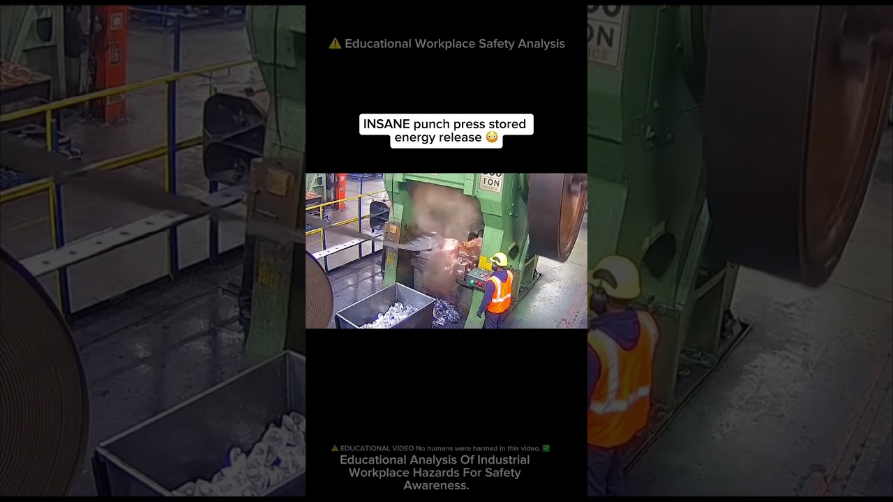 🚨 CRAZY Punch Press Flywheel SNAPS 😳⚙️ #workfails