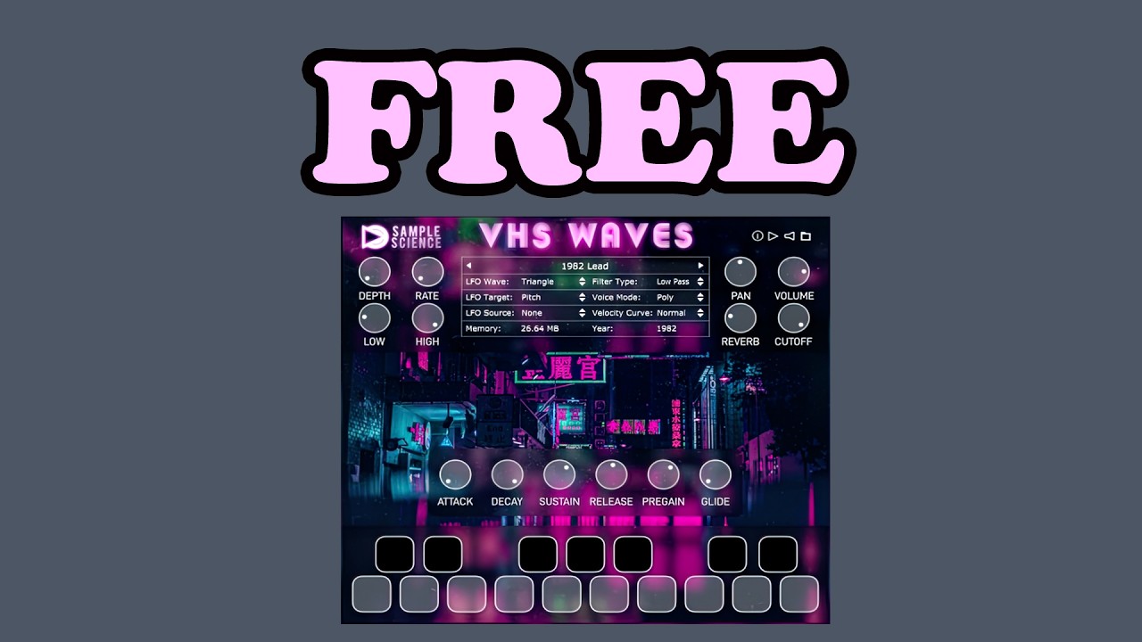 FREE FOR LIMITED TIME VHS Waves by Sample Science