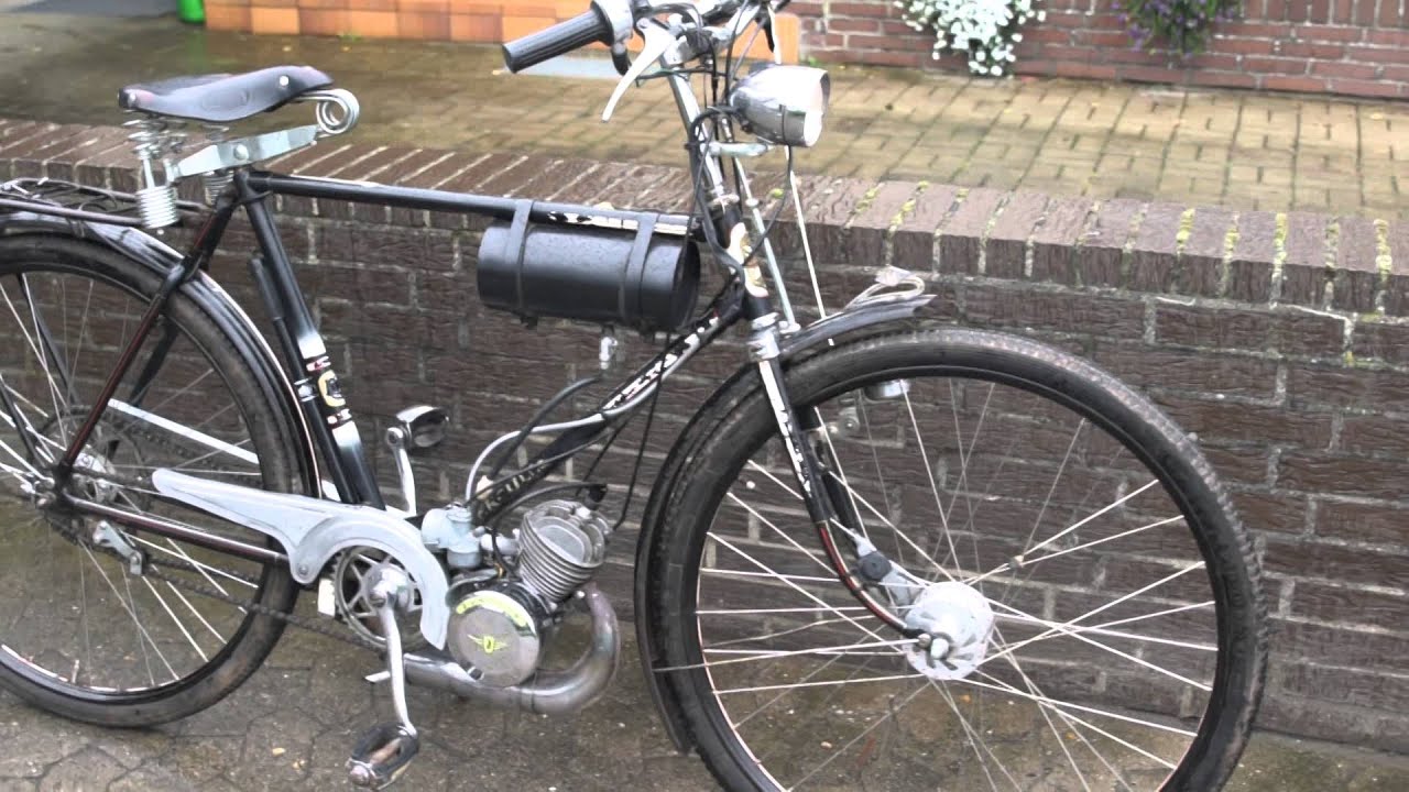 Hercules-Fahrrad mit Z&uuml;ndapp-Motor KM48 Bj. 54