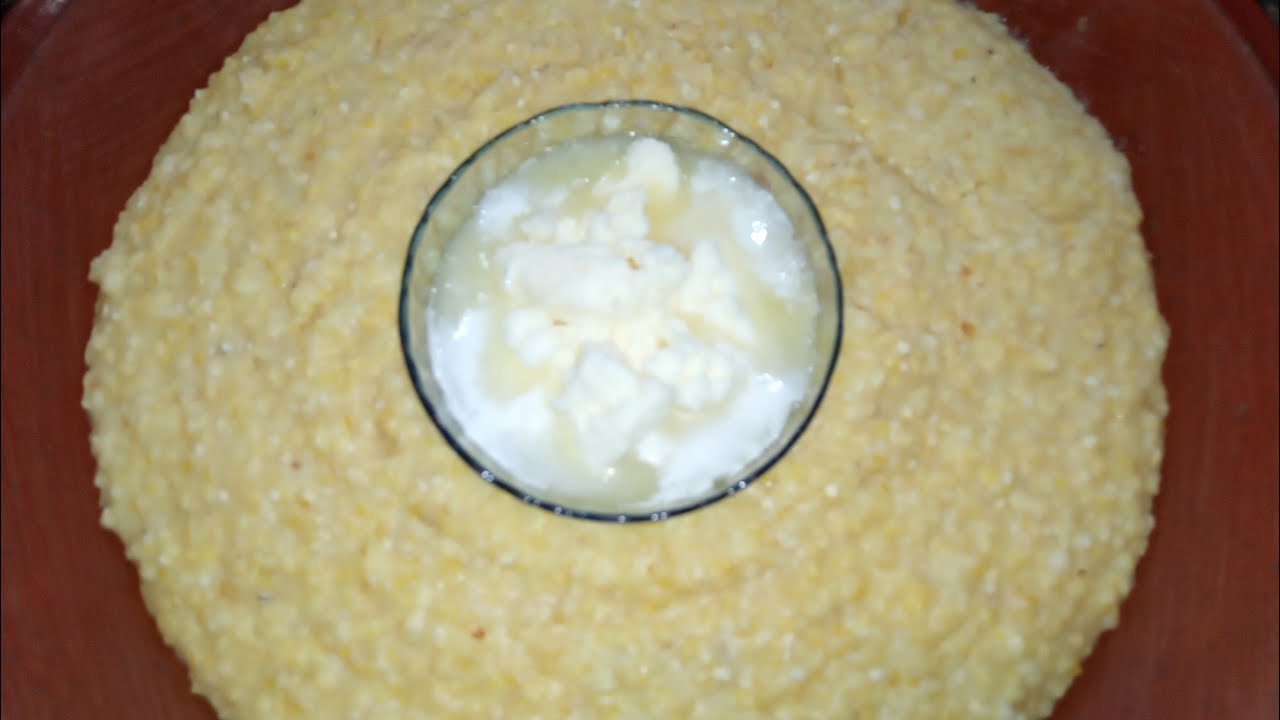 عصيدة الذرة (البشنة) المسفيوية أكلة طبيعية ديال الزمان🌽
