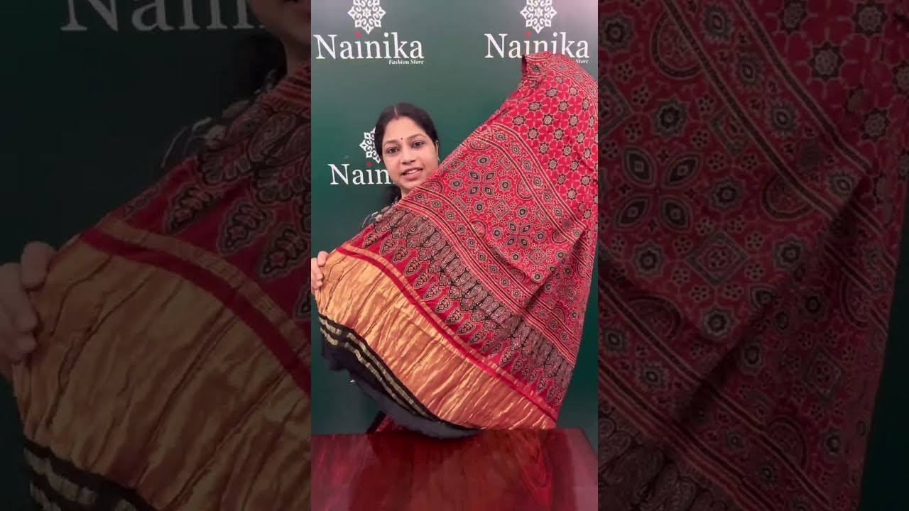 💕Pure  Modal Ajrak sarees//whatsapp no:8304823244//Nainika Fashion 💕