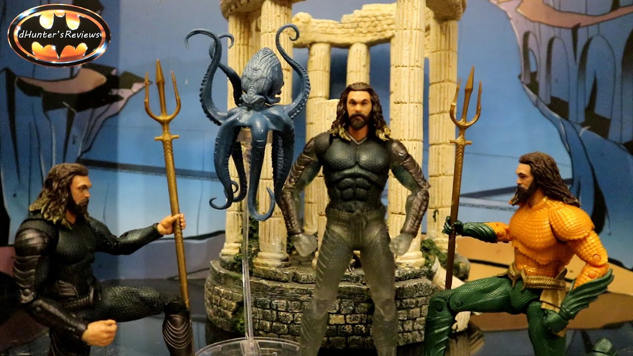 McFarlane DC Multiverse Aquaman Topo Octopus Stealth Suit Cloak Lost Kingdom Action Figure Review