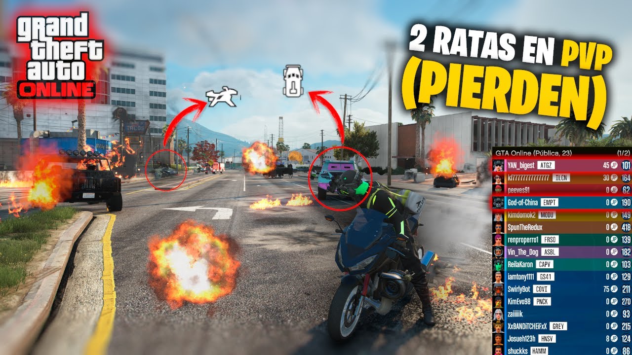 ¡2 RATAS Perdieron UN PVP Y LES ARRUINE EL VIDEO En Gta 5 Online!