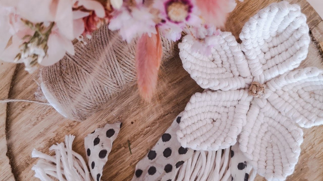 Tuto Macramé : Réaliser une fleur 🌸