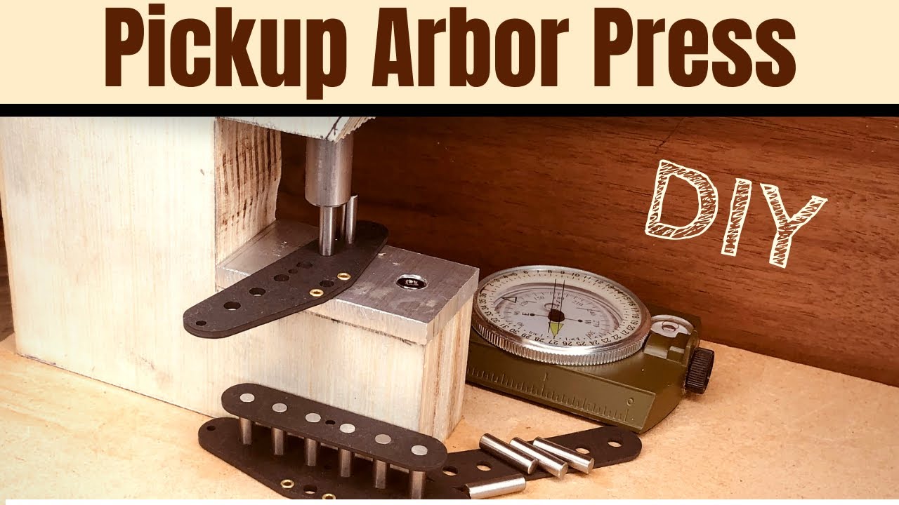 ✅Pickup Arbor Press, How to press magnets into pickups using Homemade Arbor Press