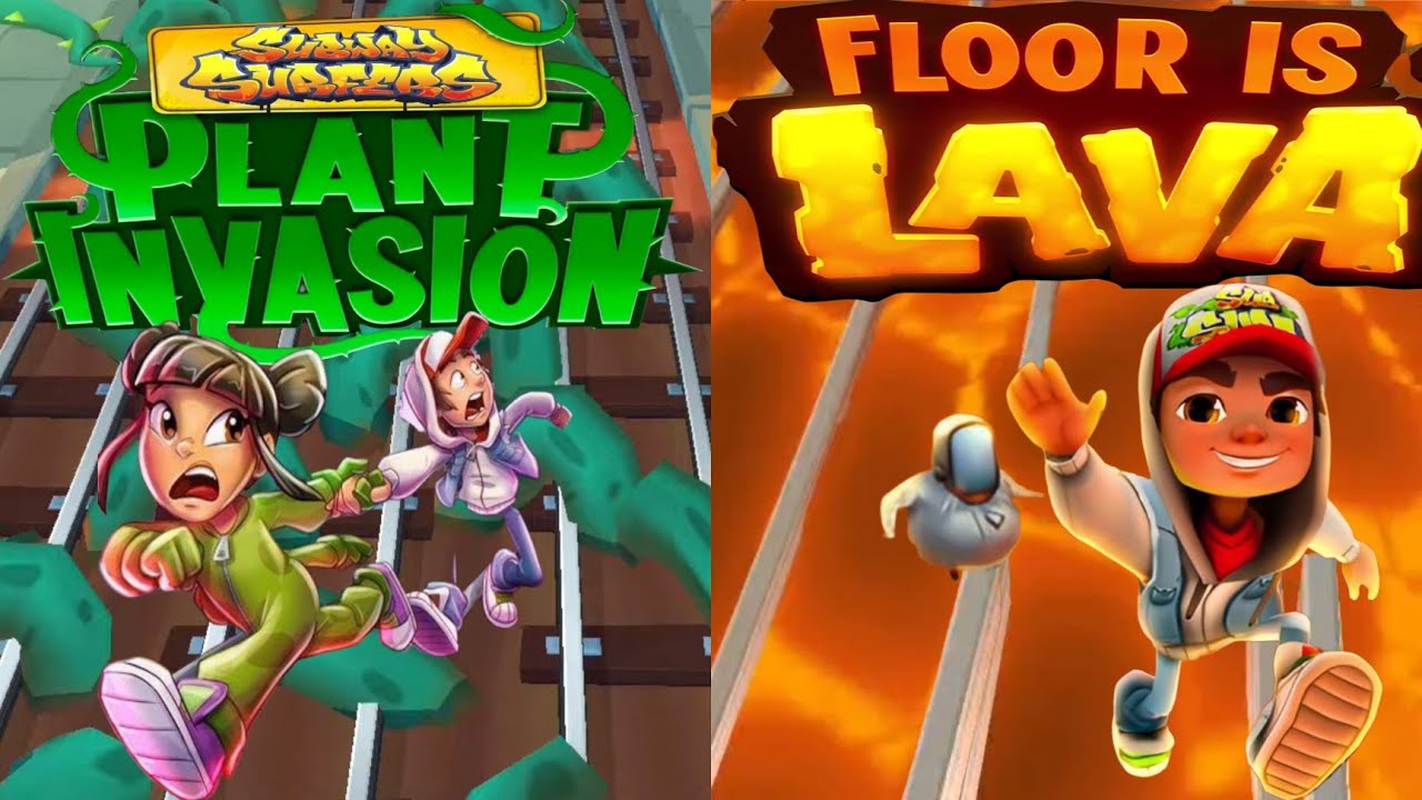 SUBWAY SURFERS PLANT INVASION VS SUBWAY SURFERS FLOOR IS LAVA