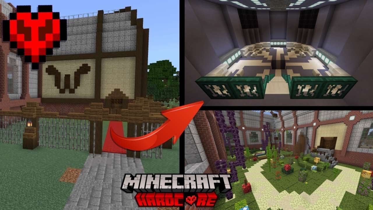 I Built WILLY WONKA'S CHOCOLATE FACTORY In Hardcore Minecraft