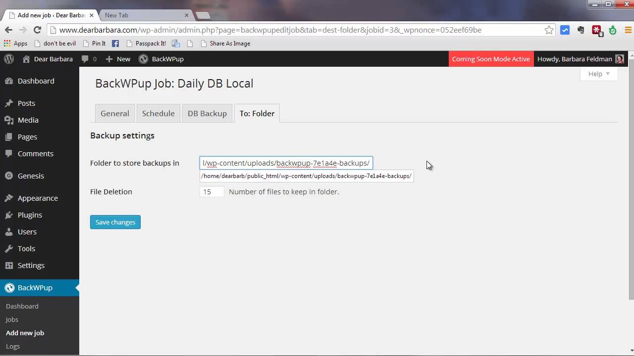 How to Backup WordPress with BackWPup
