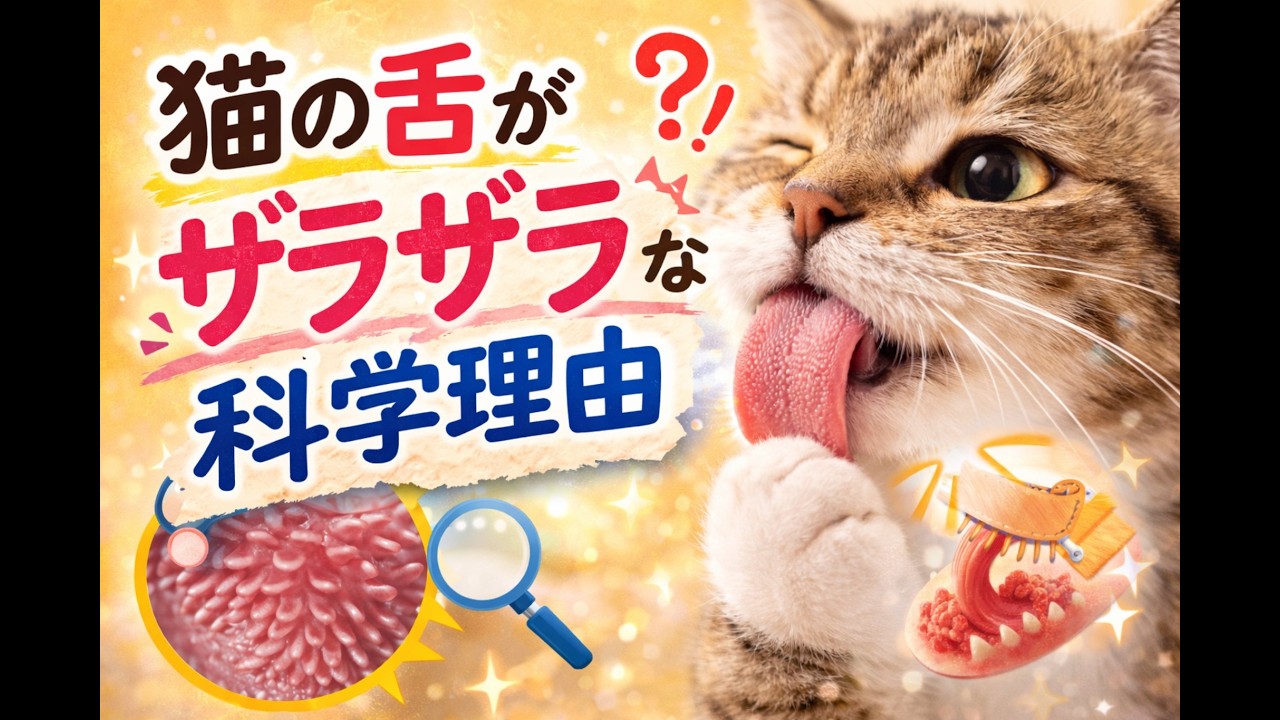 猫の舌がザラザラな科学的理由