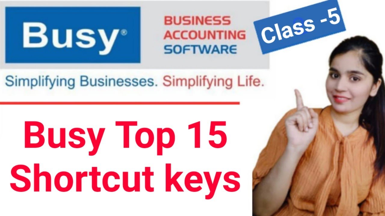 Top 15 Busy shortcut keys|| Busy Software Tutorial