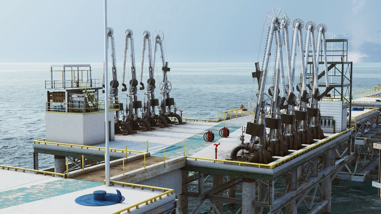 Repair & Renovation of Lavan Marine Loading Arms | Offshore Animation