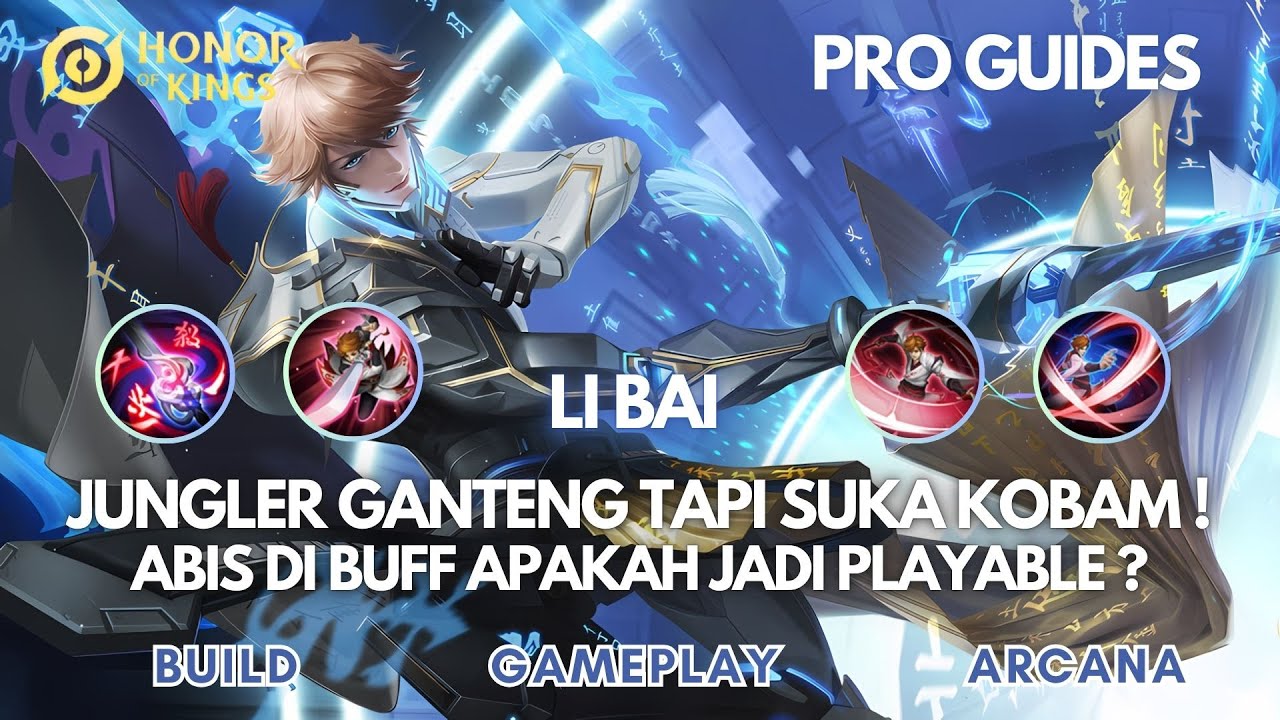 LI BAI! HERO JUNGLER MEKANIK YANG JARANG DI PICK?! PADAHAL KUAT BANGET! | Honor of Kings Indonesia