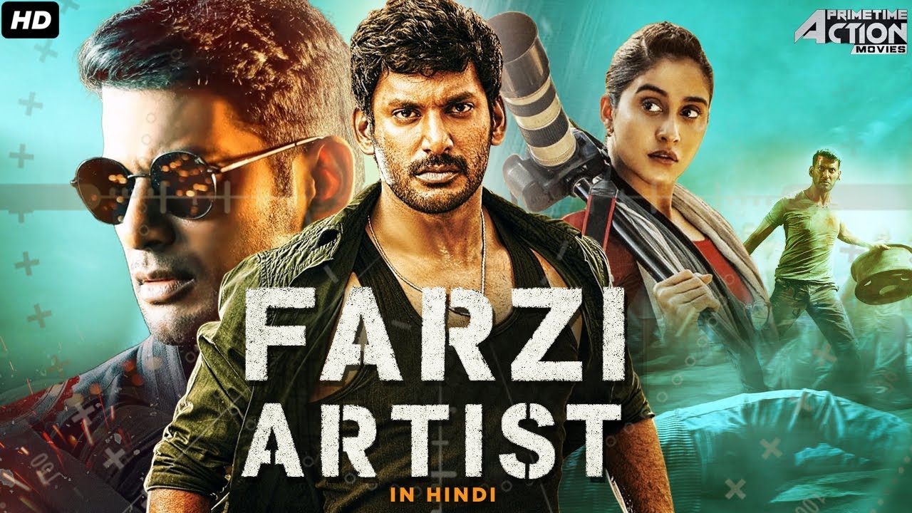 Farzi Artist Hindi Dubbed Action Movie Full Movie | Vishal, Regina Cassandra | Thriller Mystery