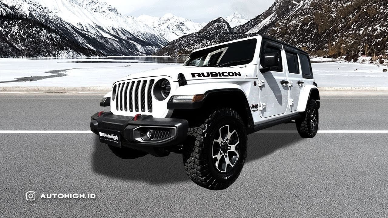 JEEP WRANGLER JL RUBICON 2.0 AT 2019/2020 NEW MODEL WHITE ON BLACK 4DOORS