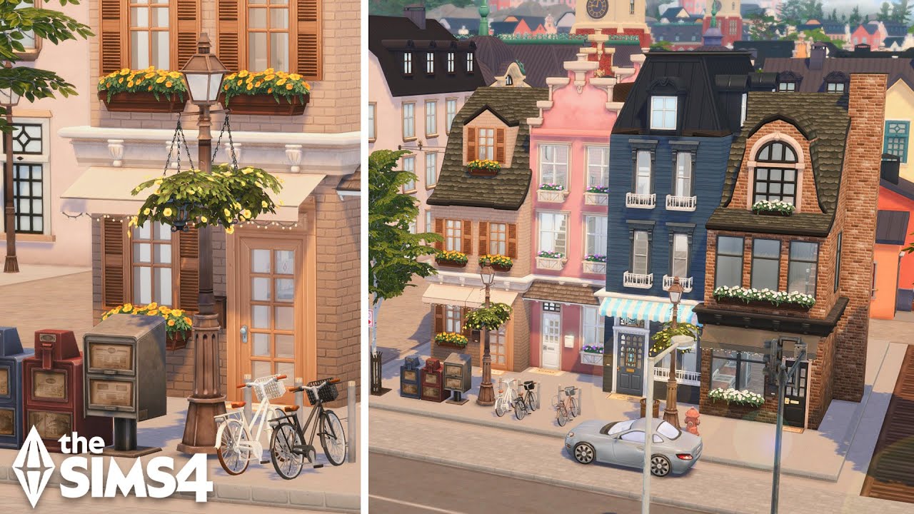 Nordhaven Townhouses // The Sims 4 Speed Build
