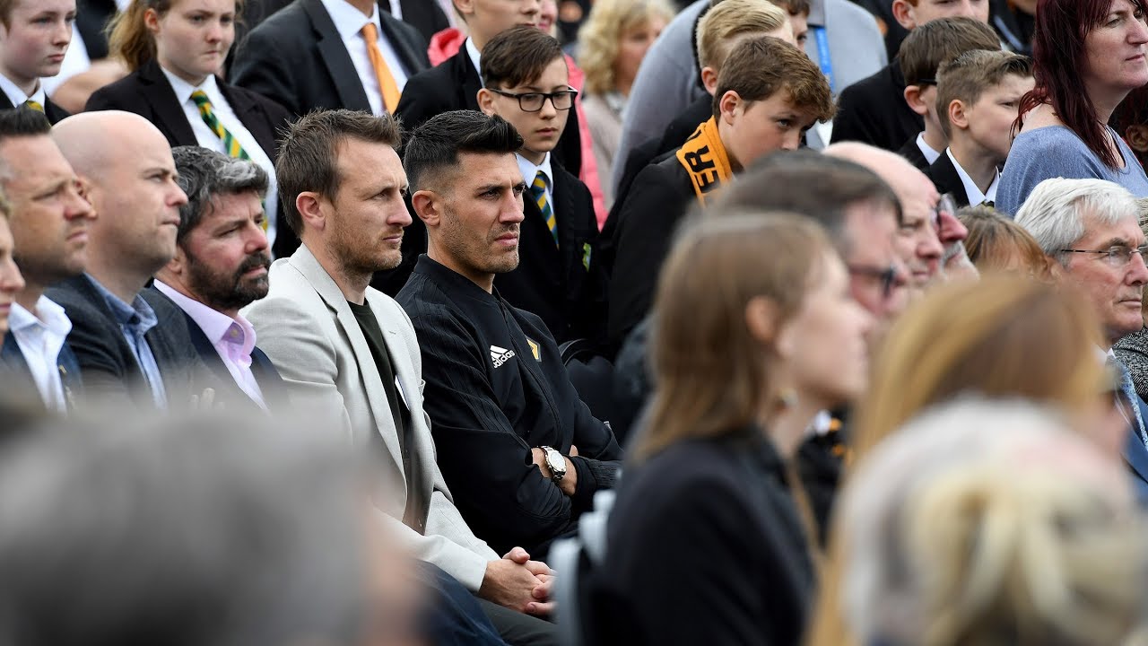 Danny Batth Speaks At Sir Jack Statue Unveiling