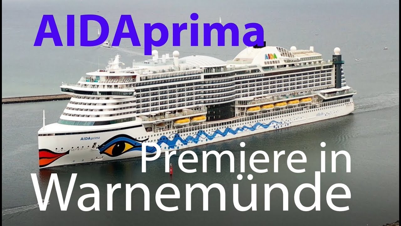 4K | Willkommen in Warnemünde AIDAprima | Überraschender Erstanlauf am 4.10.2019