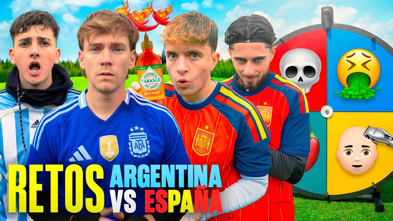 RETOS ESPAÑA 🇪🇸​ vs ARGENTINA ​🇦🇷​ CASTIGO BRUTAL para el PERDEDOR
