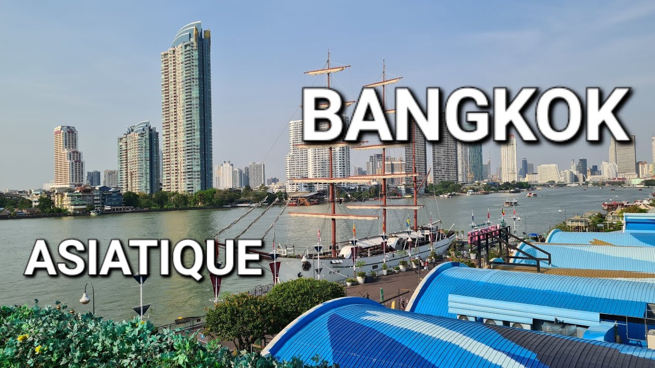 Asiatique, Markt am Chao Praya, 4k,