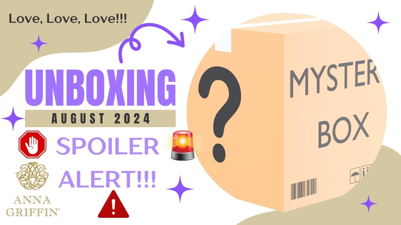 Anna Griffin Monthly Mystery Box | August 2024 | IT'S HERE!!!! | BONUS TUTORIAL - EASY!!