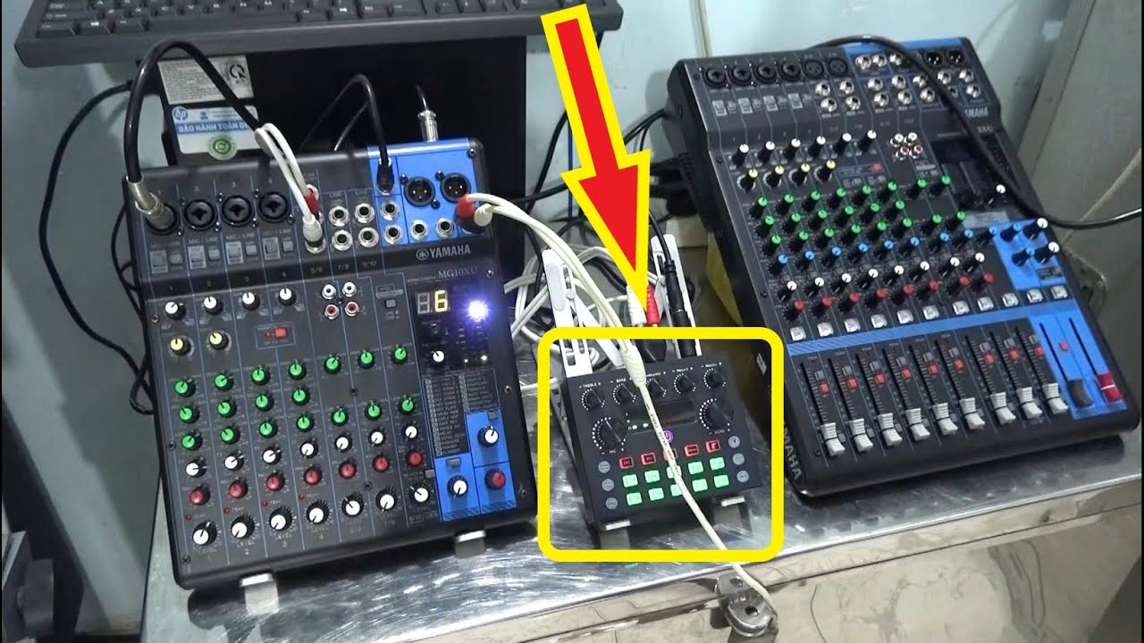 Kết Nối Effect Rời - Vào Mixer Yamaha MG 10xu Và 12xu - Từ Box V8s