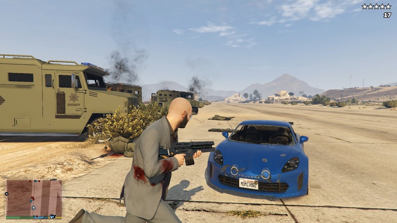 GTA V Blaine Country Police Rampage + Five Star Escape(VE:DGA 5.2)