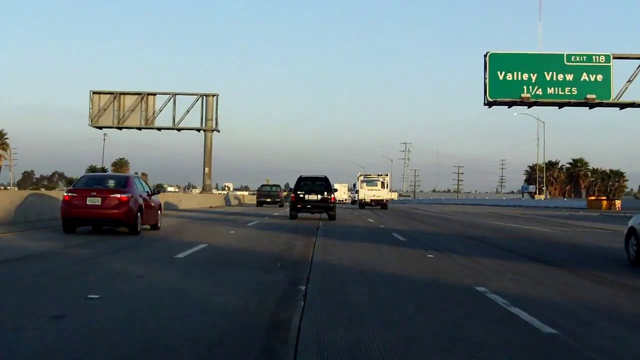 Santa Ana Freeway (Interstate 5 Exits 113 to 124) northbound