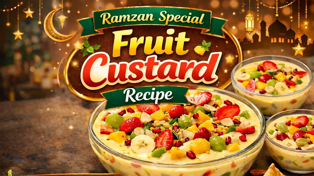 fruit custard with secret ingredient 🤤