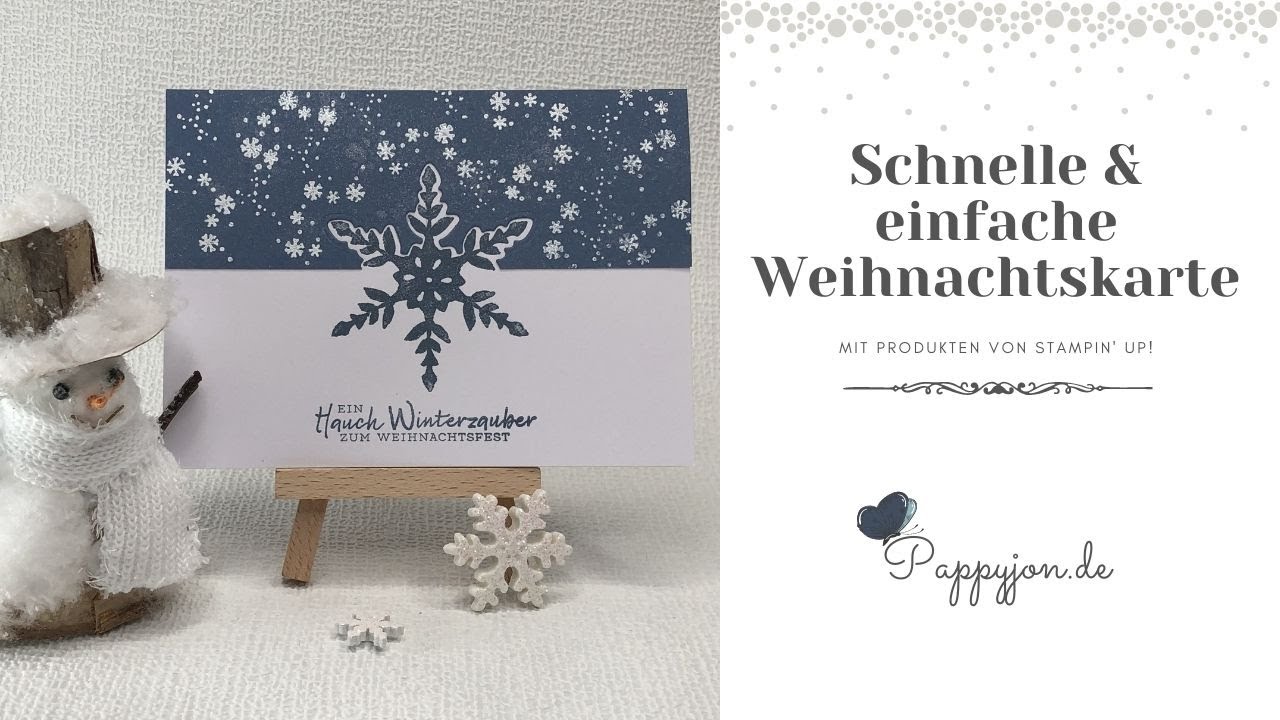 Schnelle und einfache Weihnachtskarte | Stampin' Up! | Selbermachen | quick and easy christmascard