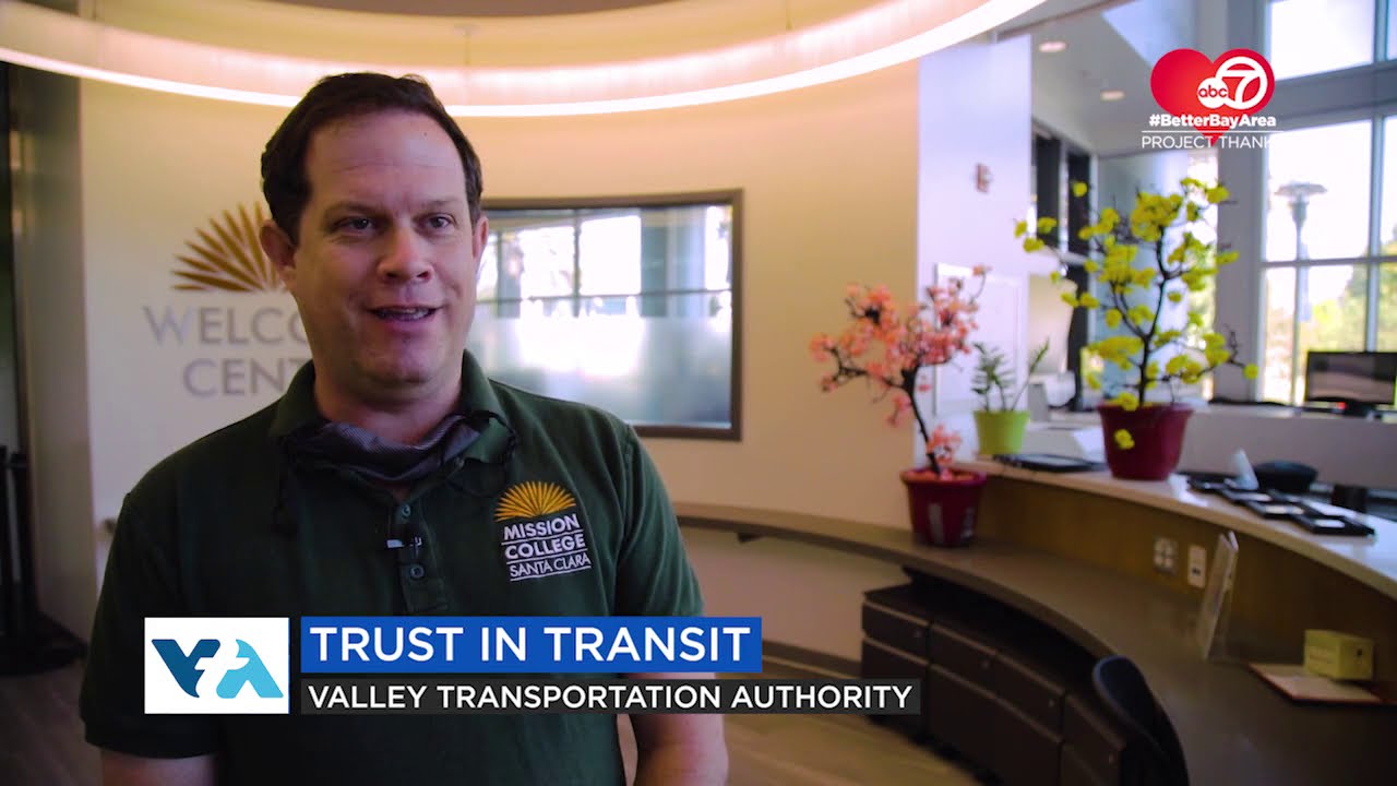 VTA Thanks Niall and Morgan, from Mission College, for Trusting in Transit!  We Got You!