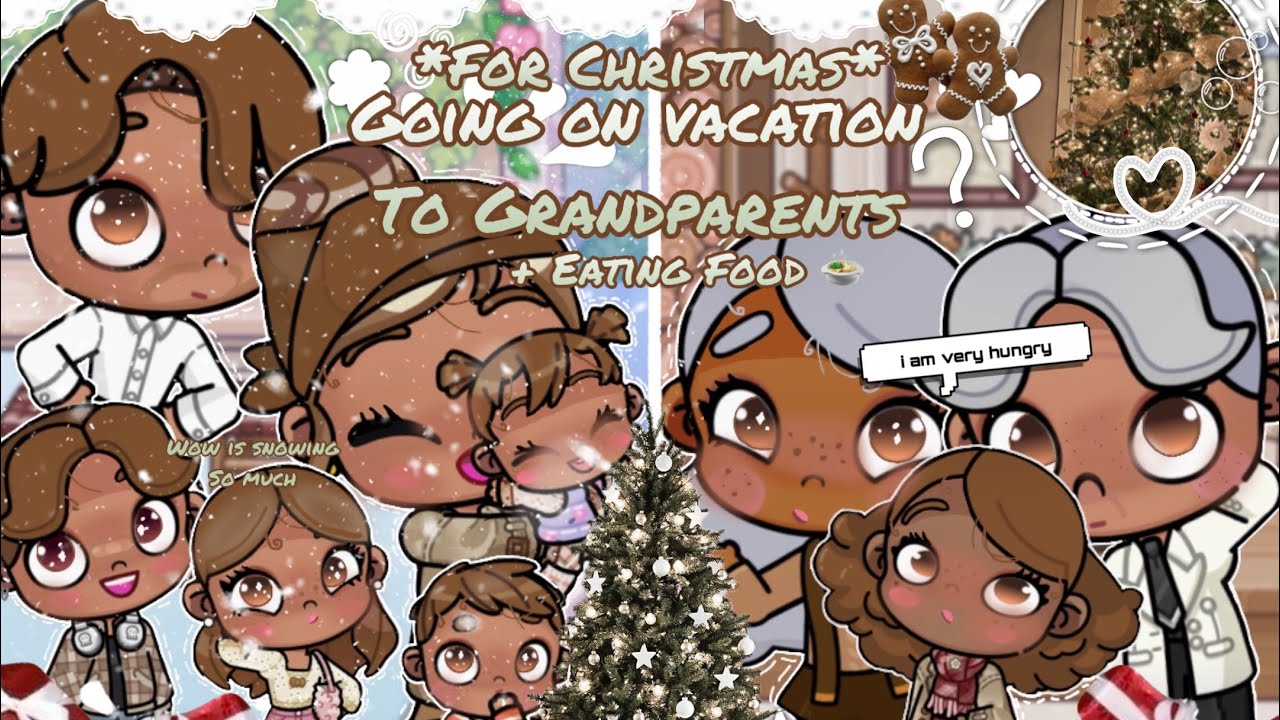 Going to grandparents for *Christmas*🦌🪵🎄🌨️||with voice|avatar world. 