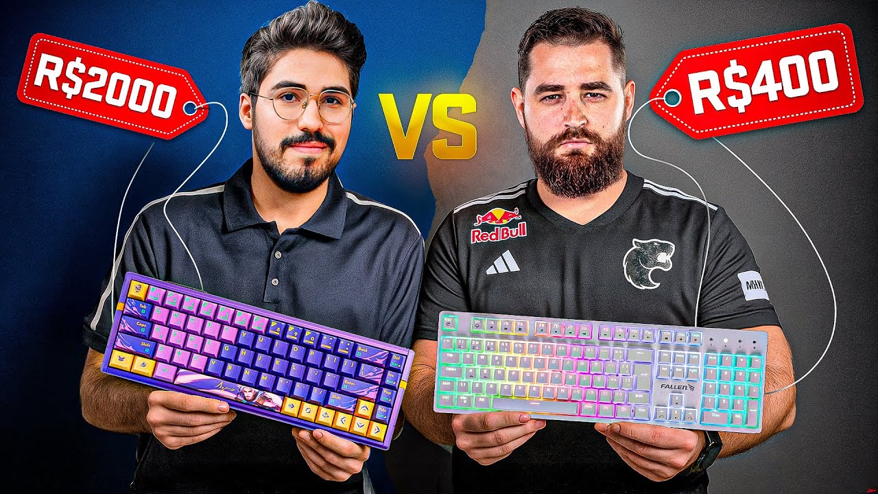 Fallen vs ASPAS - Testei os teclados dos PROPLAYERS de CS e VALORANT (qual melhor custo benefício?)