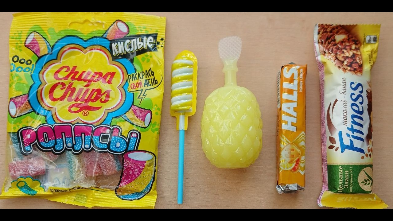 THE MOST SATISFYING YELLOW CANDY ASMR 💛 Crunchy & Sour Sounds
