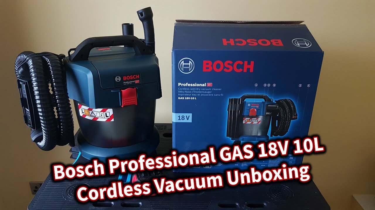 Bosch Professional GAS 18v 10L Wet/Dry Cordless Vacuum Unboxing