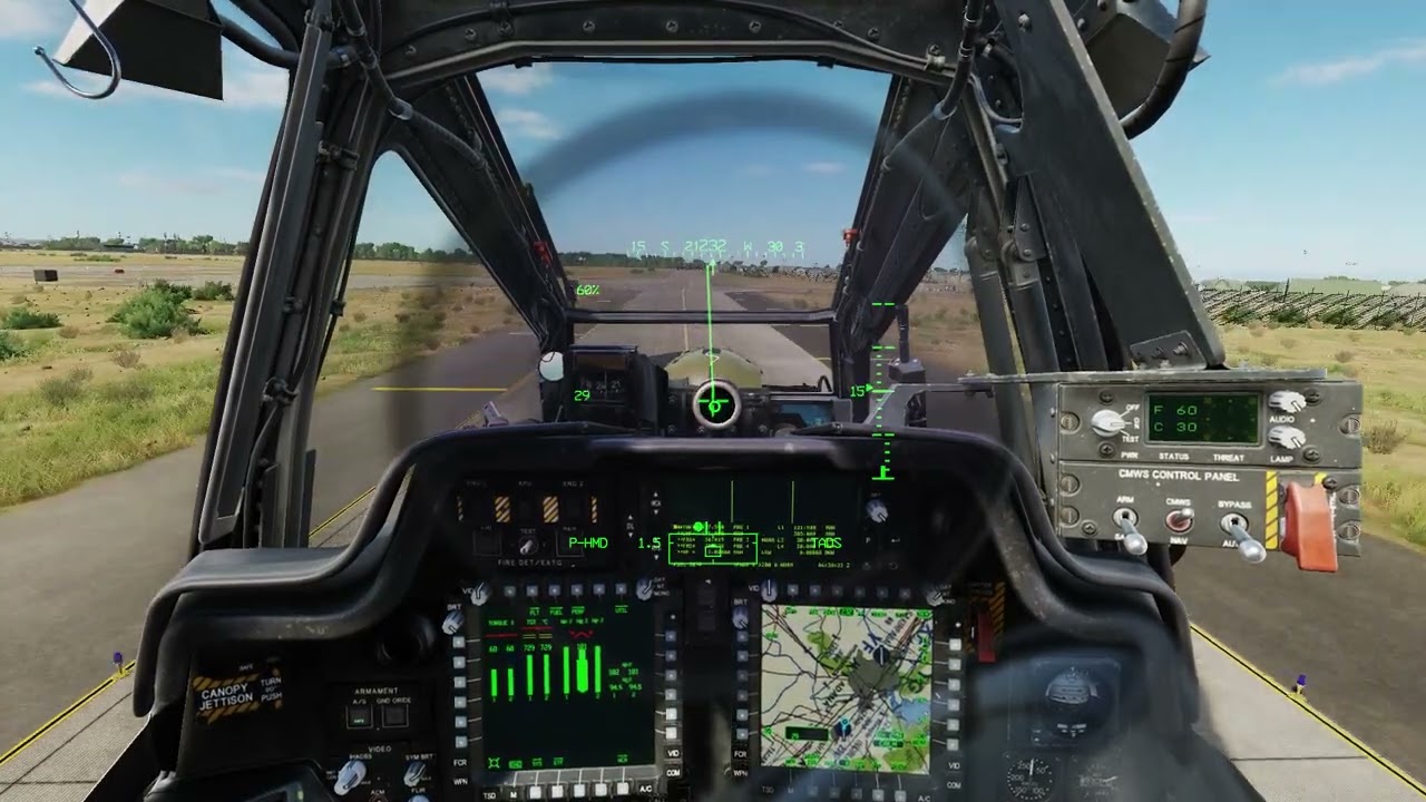 DCS Virtual Incirlik RIAT in cockpit AAC Apache arrival