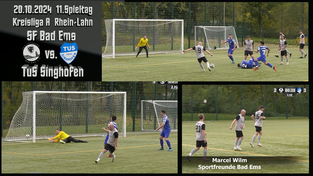 Kreisliga: Dramatische Aufholjagt - Sportfreunde Bad Ems - TuS Singhofen