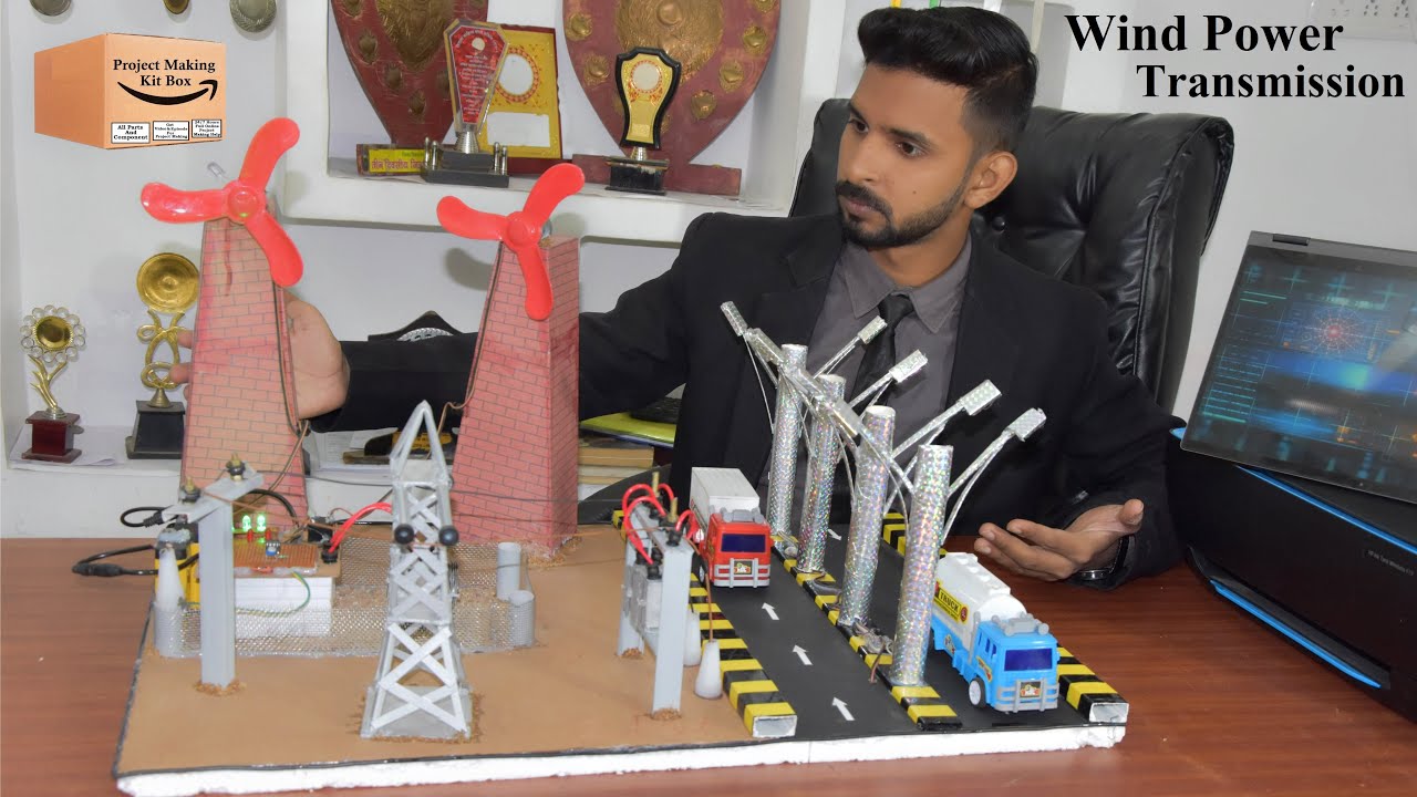 Electrical Mini Projects with Low Cost | How to Make Wind Power Plant Working Model