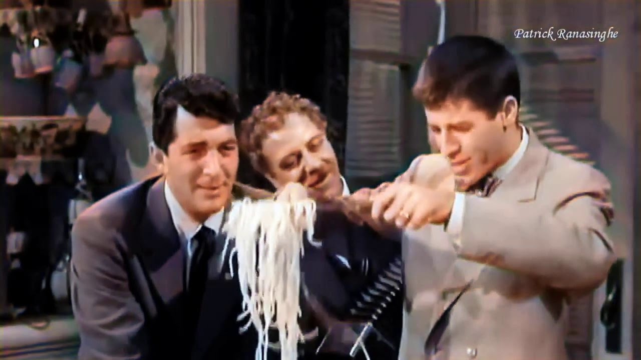 Dean Martin & Jerry Lewis That's Amore (Colorized)