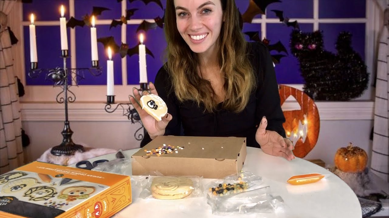 [ASMR] Make Halloween Cookies With Me