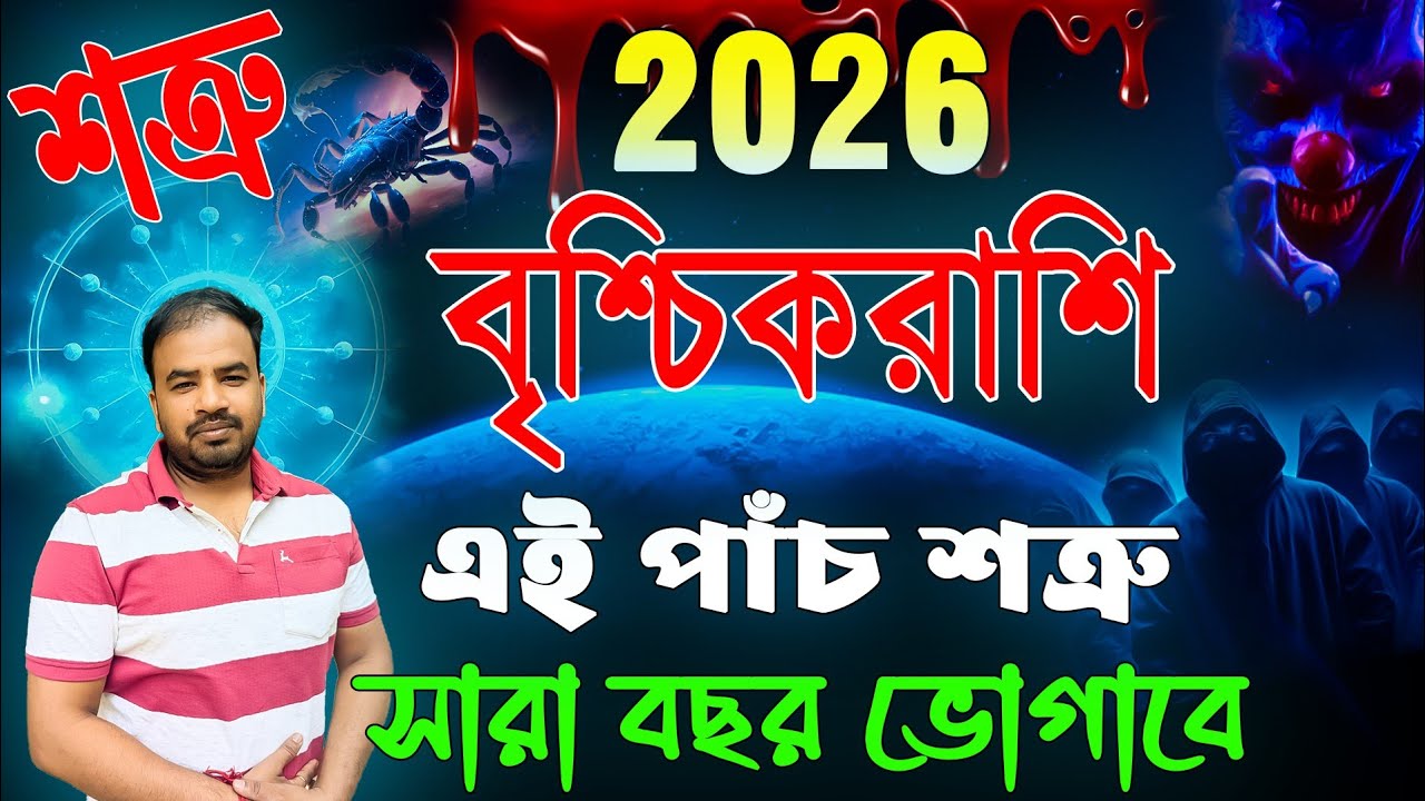 বৃশ্চিকরাশি , এই পাঁচ শত্রু আপনাকে সারা বছর ভোগাবে ! Vrishchik Rashi 2026