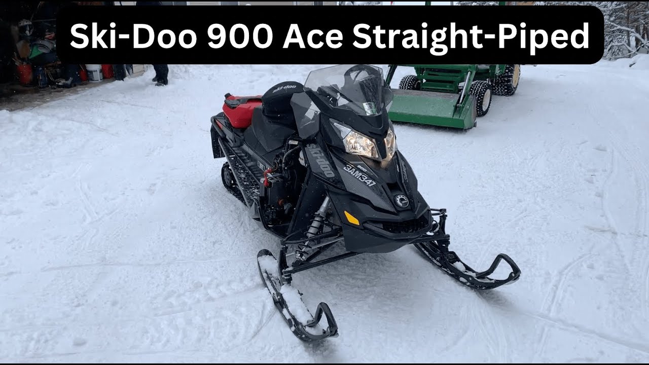 We straight-piped a Ski-Doo 900 Ace Snowmobile