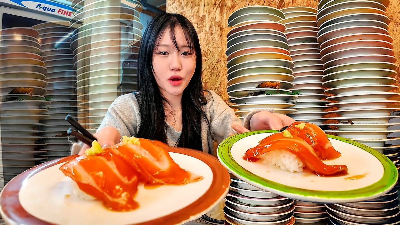 중식가 컨셉(추구미) 포기하겠습니다 ⁉️ㅋㅋㅋㅋ회전초밥 100접시 먹기🔥
