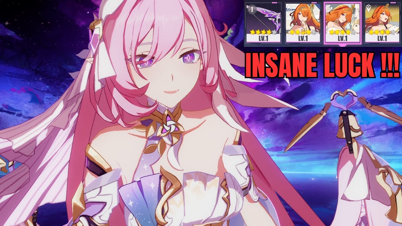 Insane Luck Summoning Herrscher Of Human Ego Elysia Divine Key & Stigmata Set In Honkai Impact 3rd