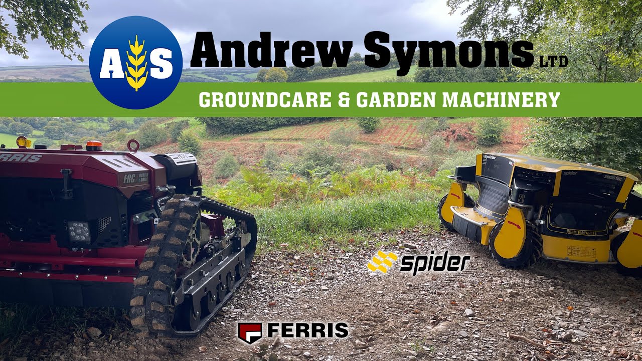 Demonstration of Ferris & Spider Remote Controlled Mowers on Exmoor, by Andrew Symons Ltd of Devon.